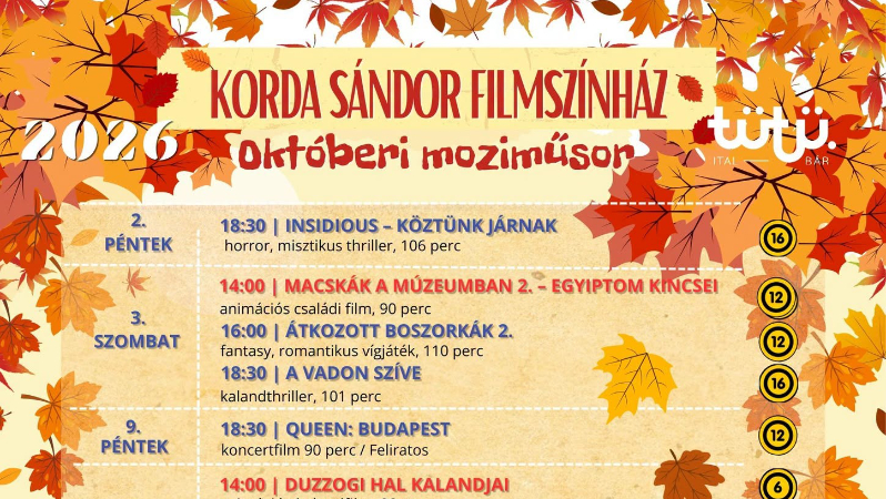Októberi moziműsor