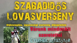 Szabadidős lovasverseny a Győrffy tanyán
