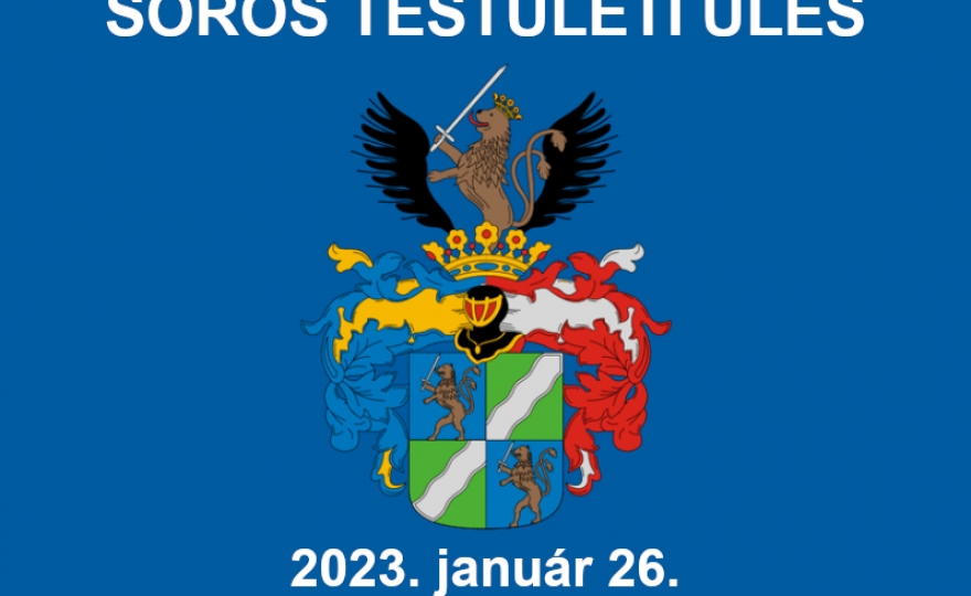 Soros testületi ülés - 2023. január 26.