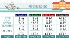 RENDELÉSI IDŐK