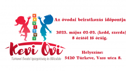 óvodai beiratkozás 