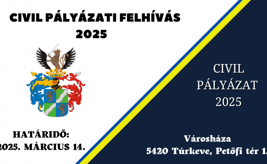PÁLYÁZATI FELHÍVÁS CIVIL SZERVEZETEK ÖNKORMÁNYZATI TÁMOGATÁSÁRA 2025.
