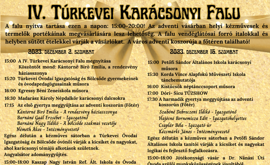KARÁCSONYI FALU 2023