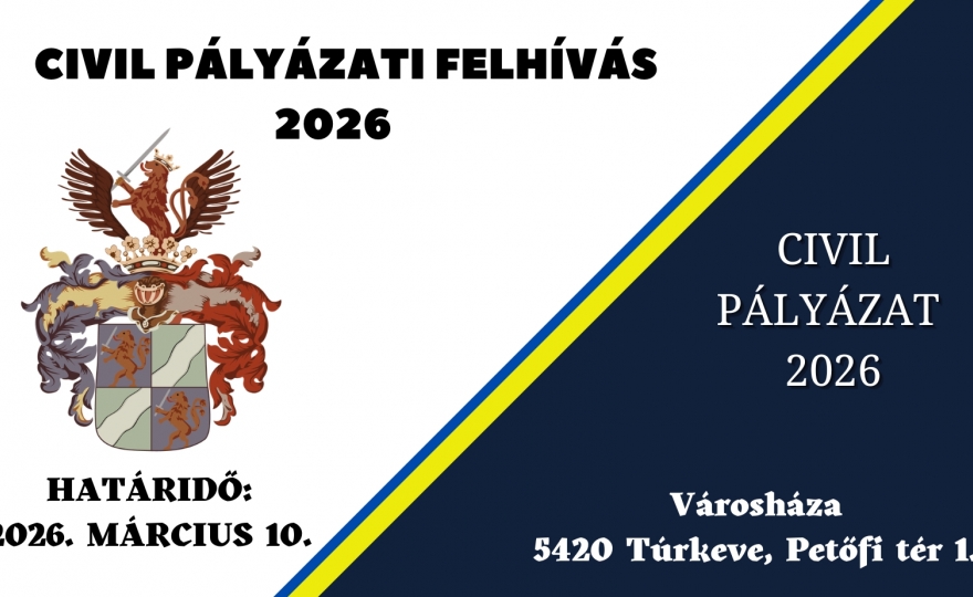 Pályázati felhívás civil- és sportszervezeteknek 2026. évre